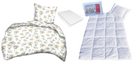 Komplet 100x160 + 50x60 + prześcieradło jersey 80x160 104bia