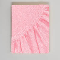 Pokrowiec na stół do masażu frotte Pudrowy