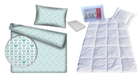 Komplet 100x160 + 40x60 + prześcieradło jersey 80x160  122mięta