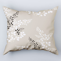 Poszewka z kory 70x80 | 298beż | beżowa | gałązki