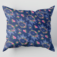 Poszewka bawełniana na jaśka 40x40 | 250granat | granatowa | łapacz snów