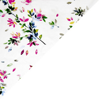 Apaszka bandamka bandana chustka | 122kol | biała | kwiaty