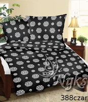 Poszewka z kory 40x40 | 388czar | czarna | ornament