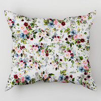 Poszewka bawełniana na poduszkę 50x50 | 146cha | kolorowa | kwiaty róże