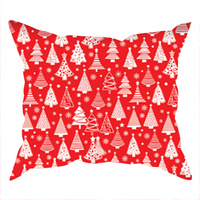 Poszewka bawełniana na jaśka 40x40 | 207red | czerwona | świąteczna