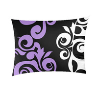 Poszewka z kory 40x40 | 325wrz | wrzosowa | ornament