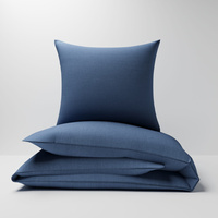Pościel bawełniana 160x200 + 70x80 + 40x40 | 00 indygo | niebieska