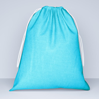 Worek szkolny na buty turkus