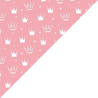 Apaszka bandamka bandana chustka | 436pud | różowa | korony