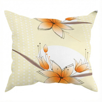 Poszewka z kory 40x40 | 339pom | kremowa | kwiaty lilie