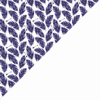 Apaszka bandamka bandana chustka | 003gra | biało granatowa | piórka