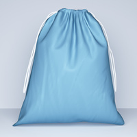 Worek szkolny na buty | jednobarwny | 00 jeansowy | niebieski