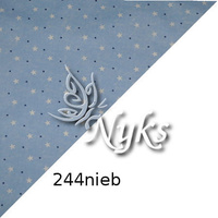 Apaszka bandamka bandana chustka | 244nieb | niebieska | gwiazdki