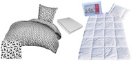 Komplet 100x160 + 40x60 + prześcieradło jersey 80x160  288bia