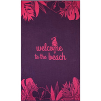 Ręcznik kąpielowy plażowy 100x160 welcome róż