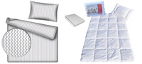 Komplet 100x160 + 40x60 + prześcieradło jersey 80x160  407szar