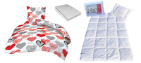 Komplet 100x160 + 40x60 + prześcieradło jersey 80x160  070baw