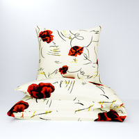 Pościel flanela 160x200 + poszewka na poduszkę 70x80 | 126ecr | ecri | maki