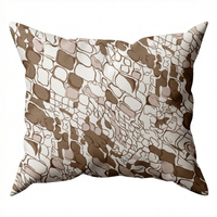 Poszewka z kory 40x40 | 262brąz | brązowa | ciapki