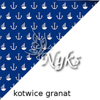 Apaszka bandamka bandana chustka | kotwicegranat | granatowa | marynarska
