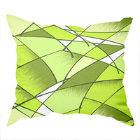 Poszewka z kory 40x40 | 025zzi | zielona | geometryczny