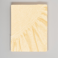 Pokrowiec na stół do masażu frotte Kremowy