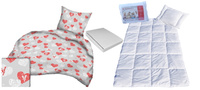Komplet 100x160 + 50x60 + prześcieradło jersey 80x160 113szary