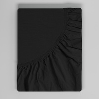 Prześcieradło z gumką 180x200 Jersey Czarne