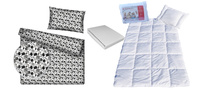 Komplet 100x160 + 50x60 + prześcieradło jersey 80x160 119sza