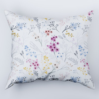 Poszewka flanela 40x40 | 121FLA | pastelowa | kwiatuszki powoje