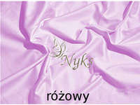 Prześcieradło satynowe bez gumki 160x200 różowe