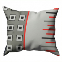 Poszewka z kory 40x40 | 254szar | szara | geometryczny