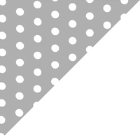 Apaszka bandamka bandana chustka | 485sza | szara | kropki