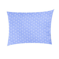 Poszewka bawełniana na poduszkę 50x50 | 244nie | niebieska | gwiazdki