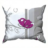 Poszewka z kory 40x40 | 058szary | szara | motyle