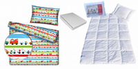 Komplet 100x160 + 40x60 + prześcieradło jersey 80x160  088nieb