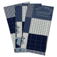 Zestaw Poszewek kora 190grn | granatowy | patchwork
