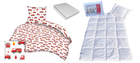 Komplet 100x160 + 40x60 + prześcieradło jersey 80x160  217biały