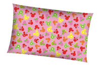 Poszewka bawełniana na jaśka 40x40 | 409pink | różowa | misie