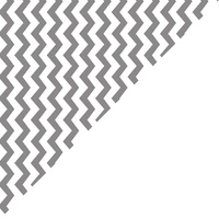 Apaszka bandamka bandana chustka | 407sza | biało szara | zygzaki