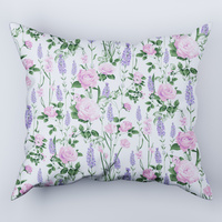 Poszewka z kory 40x40 | 158roz | biała | polne kwiaty