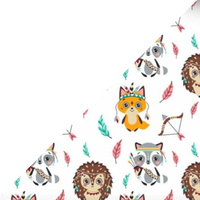 Apaszka bandamka bandana chustka | 181kolo | kolorowa | zwierzątka lisy