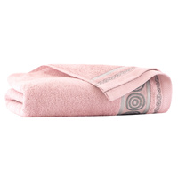 Ręcznik frotte z bawełny egipskiej 70x140 rondo róż