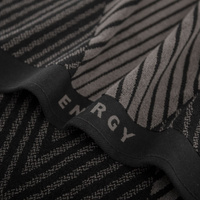 Ręcznik sportowy trening fitness 70x140 Energy czarny