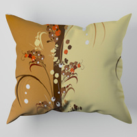 Poszewka bawełniana na jaśka 40x40 | 037bra | brązowa | mozajka