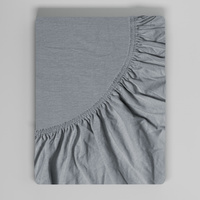 Prześcieradło z gumką 100x200 Jersey Grafitowe