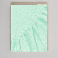 Pokrowiec na stół do masażu frotte Seledynowy