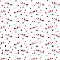 Worek na pościel do przedszkola żłobka | 327bcg | biała | świąteczna Mikołaje