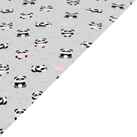 Apaszka bandamka bandana chustka | 198Pro | szara | misie pandy