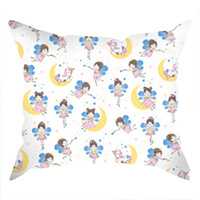 Poszewka bawełniana na jaśka 40x40 | 154bia | biała | jednorożec